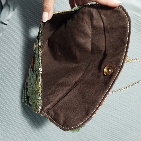 & Other Stories Multicolor Floral Sequin Clutch - Picture 5 of 7